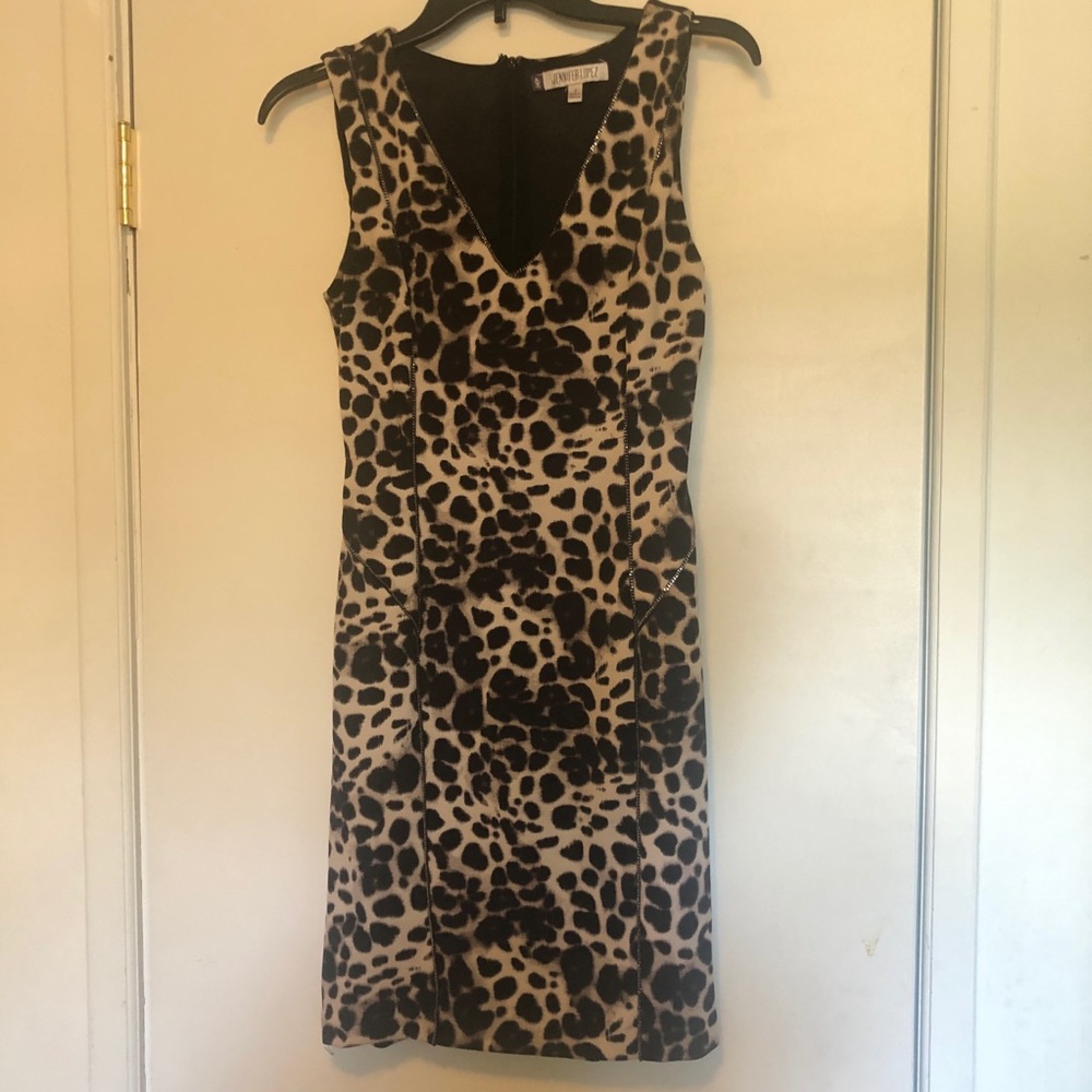 EUC - Jennifer Lopez Leopard Print Dress